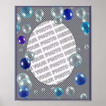 Bubbles Photo Frame Posters