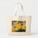 Bubbling Black-Eyed Susan Abstract Tote Bag