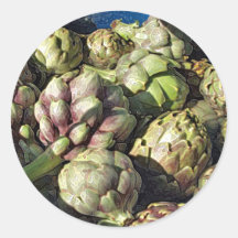 Bubbling Blue Pot of Artichokes Sticker
