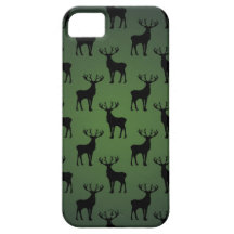 Buck Deer Pattern on Green iPhone 5 Cover
