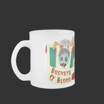 Buckets of Blood Funny Halloween Mug mugs
