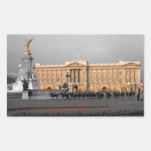 Buckingham Palace London Rectangular Stickers