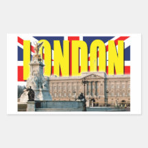 Buckingham Palace-London Rectangular Stickers