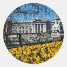 Buckingham Palace, London Round Stickers