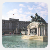Buckingham Palace statues Square Sticker