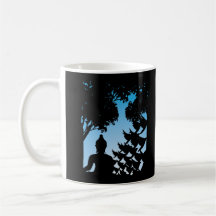 Buddha Sunrise/Sunset Silhouette Coffee Mug