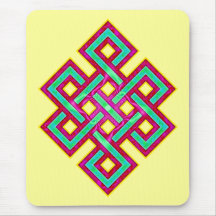 Buddhist Eternal Knot Mousepad