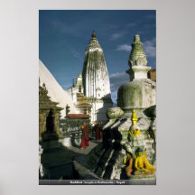Buddhist Temple in Kathmandu, Nepal Print