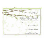 Budding Branches with Birds RSVP Postcard postcards
