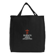 BUENOS AIRES, ARGENTINA BLACK TOTE BAG