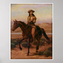 Buffalo Bill on Charlie by Cary circa 1881 Posters