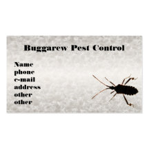 Bug Silhouette ~ biz card Business Card Templates