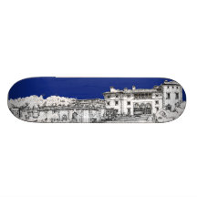 Building ink green skateboard