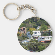 Buildings On The Mountain Keychain