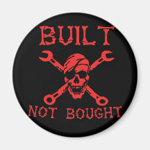 Built Not Bought Fridge Magnets