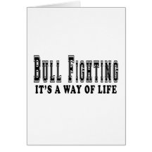 Bull Fighting It's way of life Greeting Card