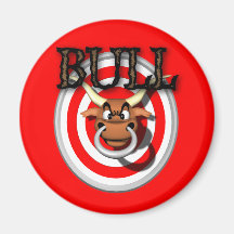 bull refrigerator magnet