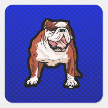 Bulldog; Blue Stickers