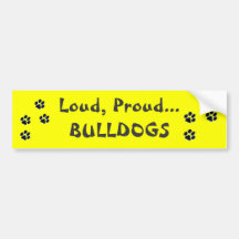 Bulldog Bumper Sticker