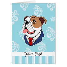 Bulldog Greeting Card