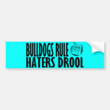 Bulldogs Rule Bumper Sticker