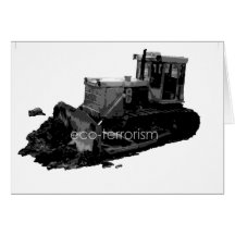 BULLDOZER GREETING CARD