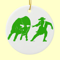 BullfighterGreen ornaments