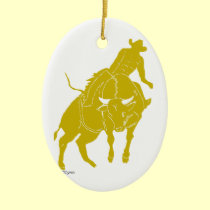 Bullrider in Gold ornaments