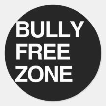 BULLY FREE ZONE STICKER
