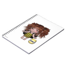 Bumble Bee Baby Fairy Ally Spiral Notebook