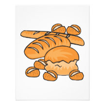 bunch of bread and rolls personalised invitations