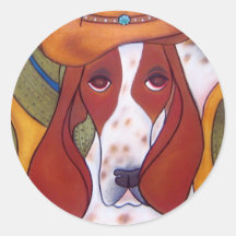 Bungalowart.com Desert Hound Sticker