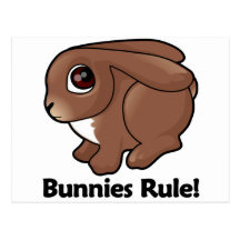 Bunnies Rule! Postcard