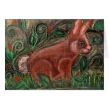 Bunny at Dusk-Greeting Card