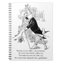 Bunny Dressed Up for a Date Spiral Note Book