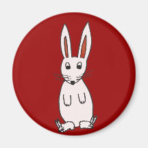 Bunny in Slippers Magnet
