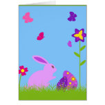 Bunny in the garden greeting cards