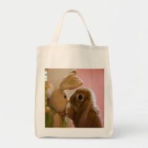 Bunny Kissing "Stuffed Bunny" Bag