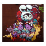 Bunny Kitty spray paint on wall posters