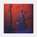 BUNNY SINGS THE BLUES FRIDGE MAGNETS
