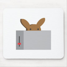 bunny toaster mouse pads