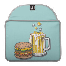 Burger and a Brew Sleeves For MacBook Pro