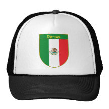 Burgos Mexico Flag Shield Hat