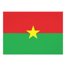 Burkina Faso Flag Custom Invites