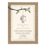 Burlap Inspired / Tin Can Of Daisies Wedding Custom Announcements