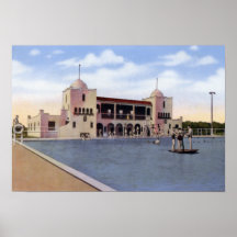 Burlington Iowa Swimming Pool 1930 Print