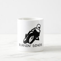 Burning Dinos front2 Coffee Mugs
