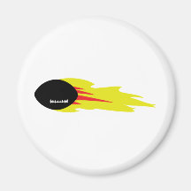 burning football magnets