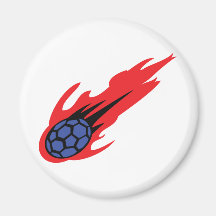 burning handball icon magnets