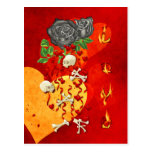 Burning Love Fire Post Card